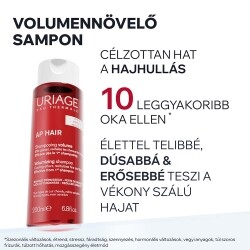 Uriage AP HAIR Volumennövelő sampon 200 ml