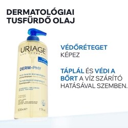 Uriage DERM-PHY Tusfürdő olaj 1000 ml